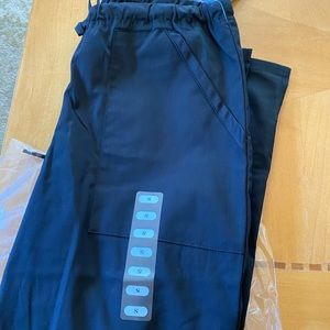 Black scrub pants